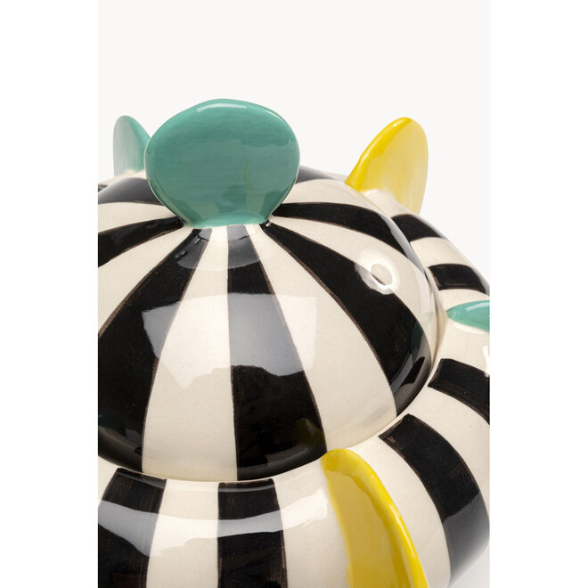Decoratieve schaal met deksel "Harlequin" H18cm