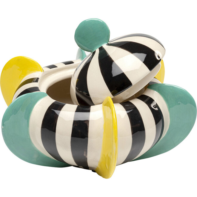 Decoratieve schaal met deksel "Harlequin" H18cm