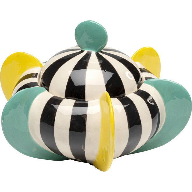 Decoratieve schaal met deksel "Harlequin" H18cm