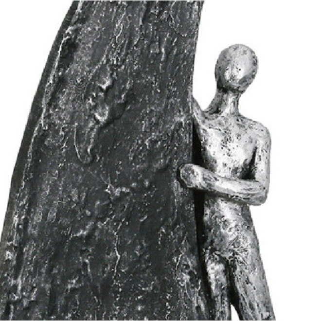 Figuur 'Sailing' zilverH29cm