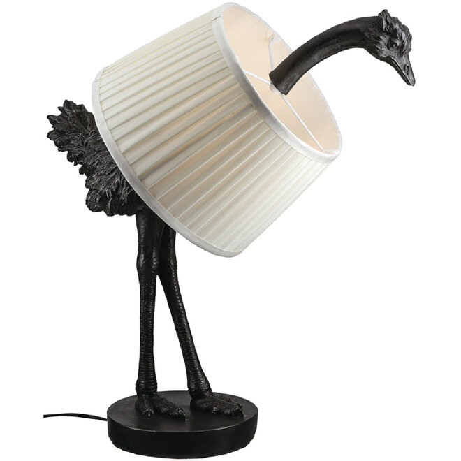Tafellamp Animal Ostrich grijs H58cm