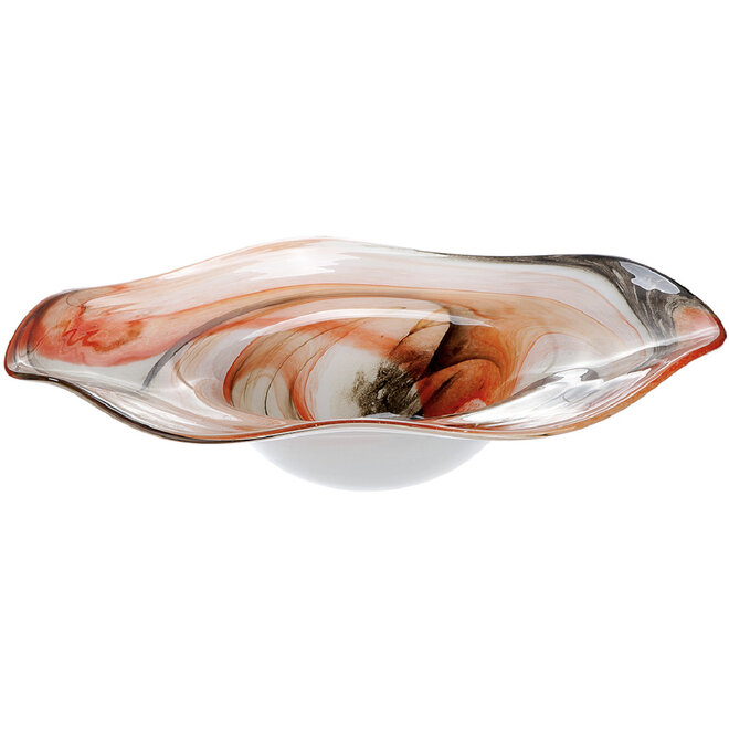 Glas Schaal 'Smokey' Ø41cm