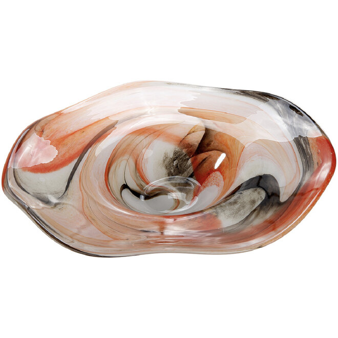 Glas Schaal 'Smokey' Ø41cm