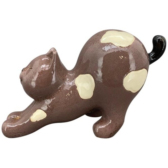 Decoratief Beeld Ontwakende Kat Garou, 24cm