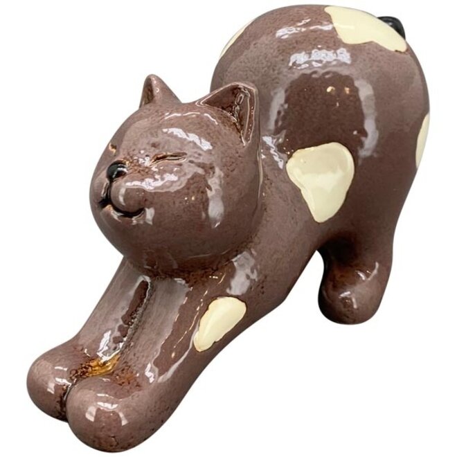 Decoratief Beeld Ontwakende Kat Garou, 24cm