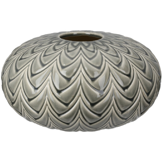 Bolvaas Lamello groen, grijs Ø29cm