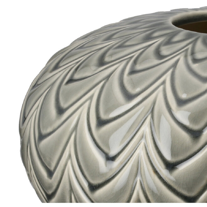 Bolvaas Lamello groen, grijs Ø29cm