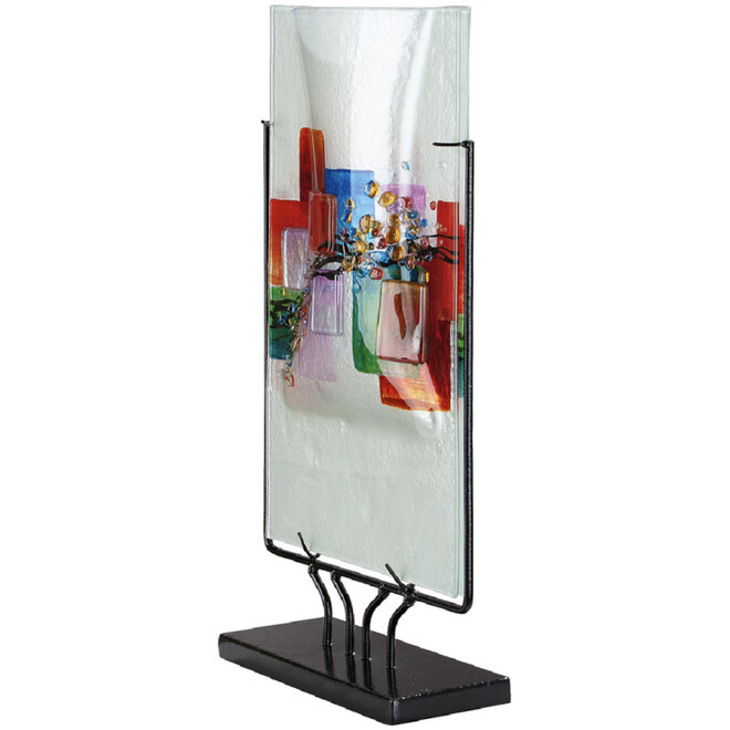 Glas Vaas Willou rechthoek H49cm