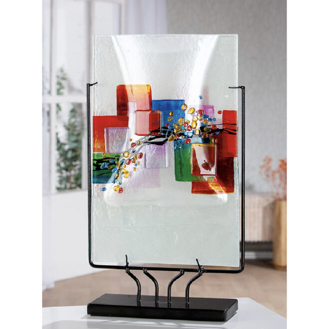 Glas Vaas Willou rechthoek H49cm