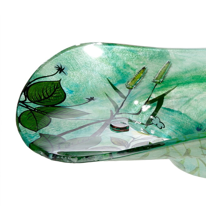 Glas Schaal Wild Flowers, Ø47cm