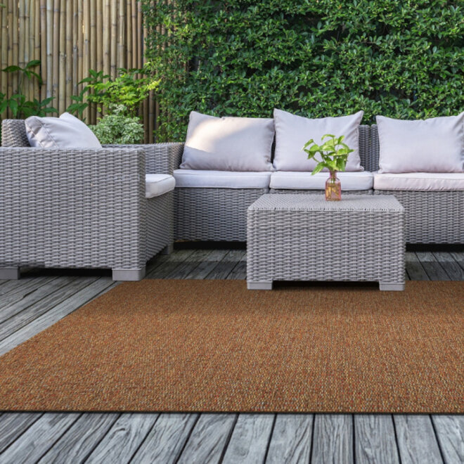 Binnen- en buitenvloerkleed Siena Cinnamon 160x230