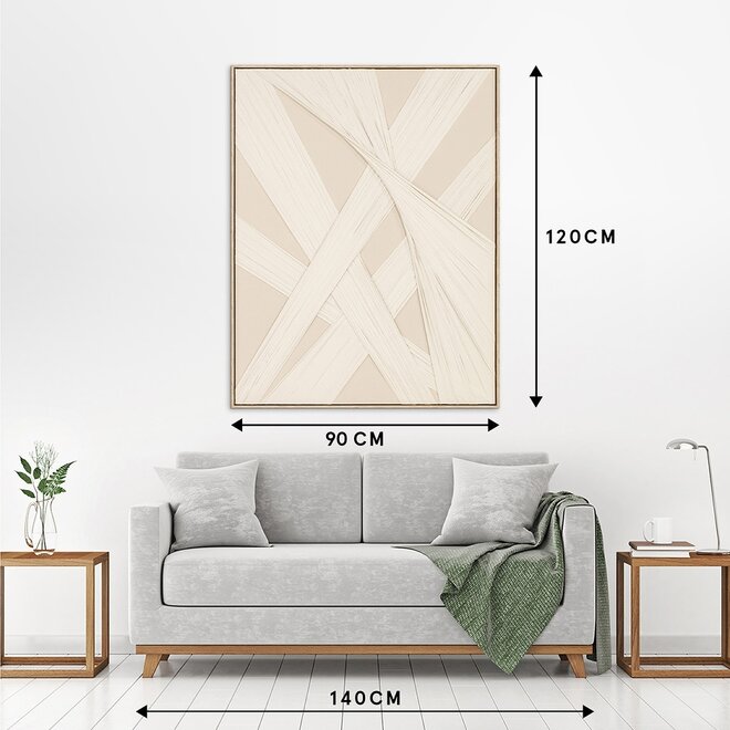 Canvas schilderij Stretched Forms "A" 90x120