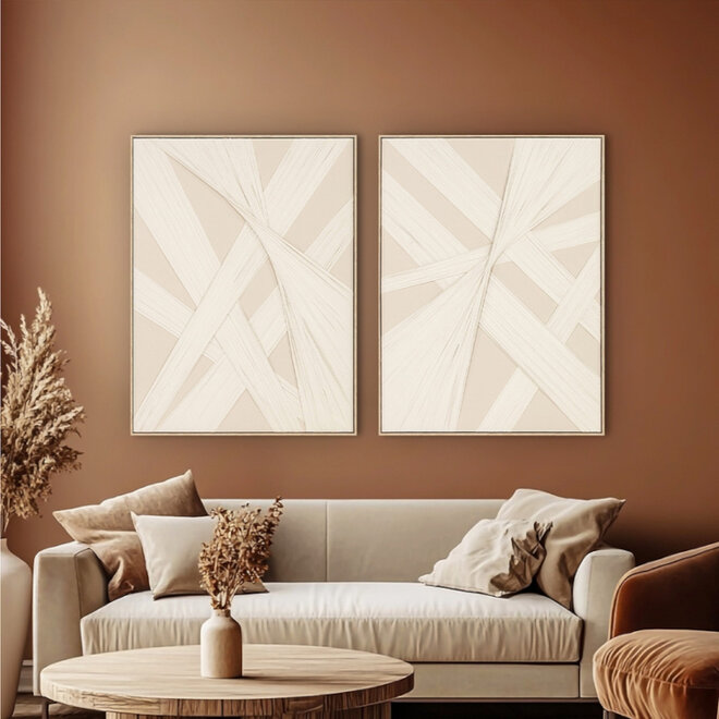 Canvas schilderij Stretched Forms "B" 90x120