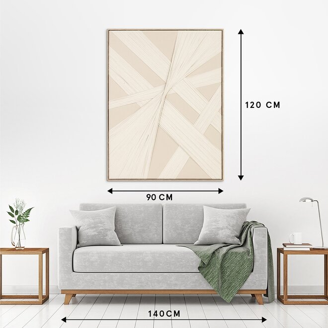 Canvas schilderij Stretched Forms "B" 90x120