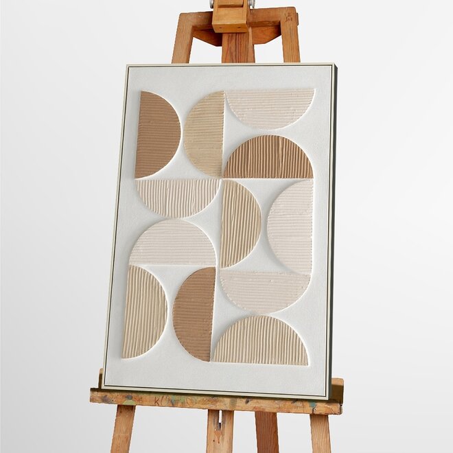 Canvas schilderij 3D Semicirkel 80x120