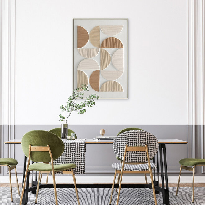 Canvas schilderij 3D Semicirkel 80x120