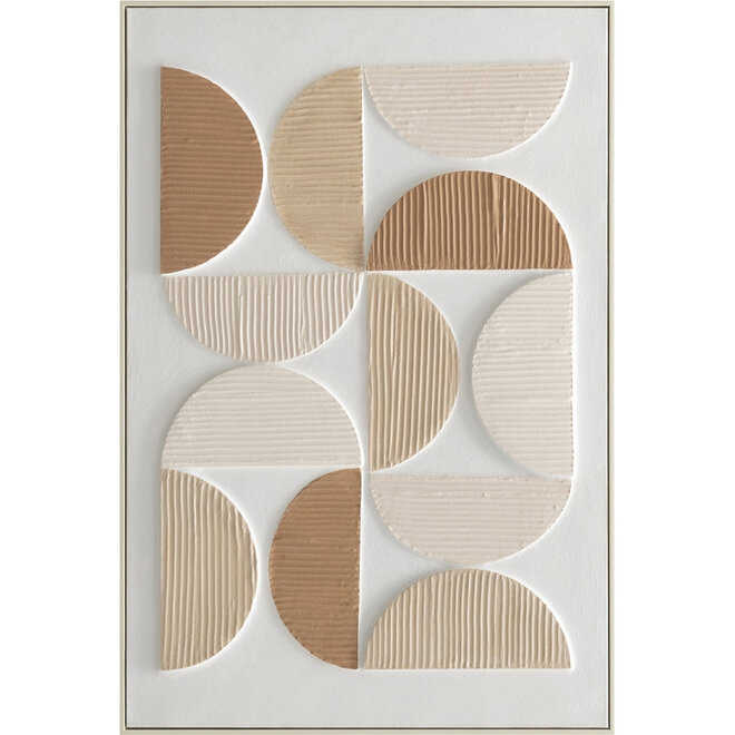 Canvas schilderij 3D Semicirkel 80x120