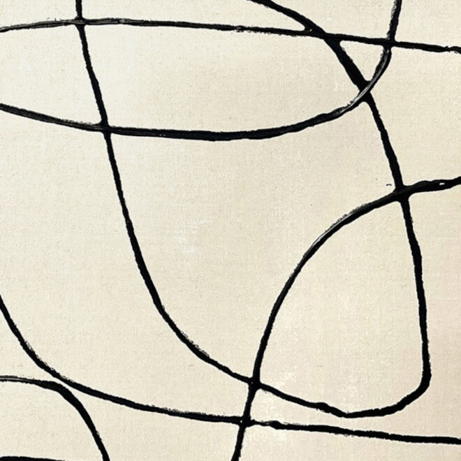 Canvas schilderij Fine Line "A" 60x80