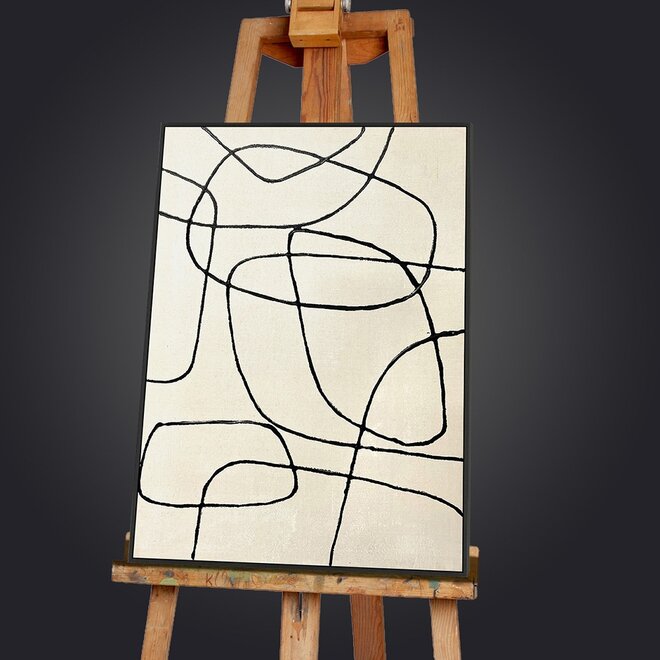 Canvas schilderij Fine Line "A" 60x80