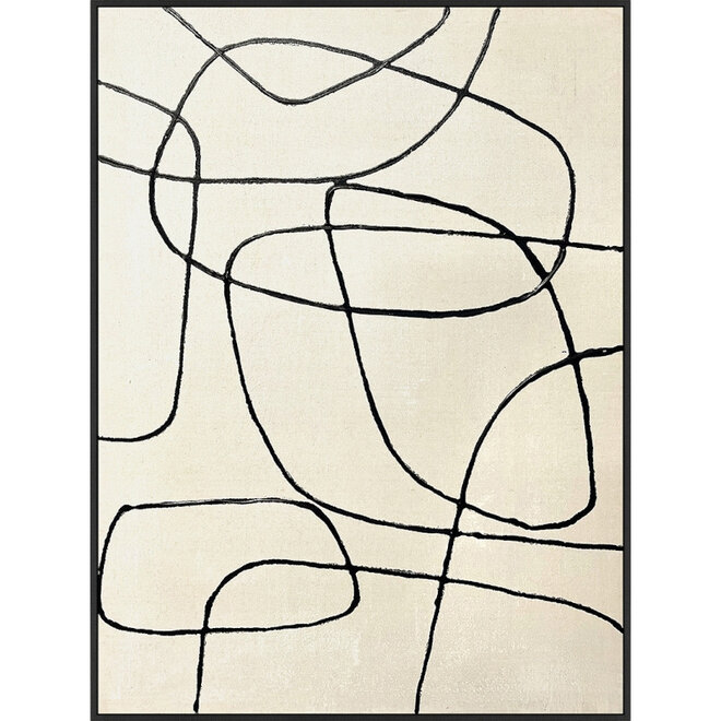 Canvas schilderij Fine Line "A" 60x80