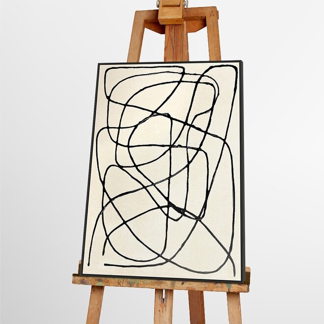 Canvas schilderij Fine Line "B" 60x80