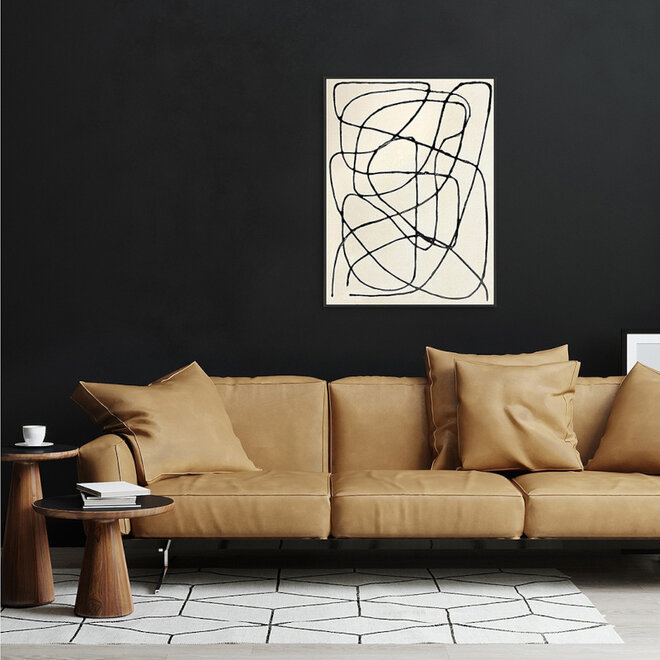 Canvas schilderij Fine Line "B" 60x80