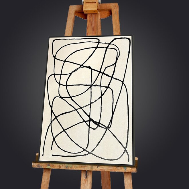 Canvas schilderij Fine Line "B" 60x80