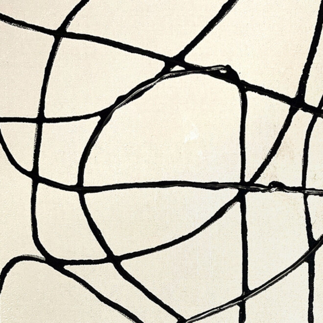 Canvas schilderij Fine Line "B" 60x80