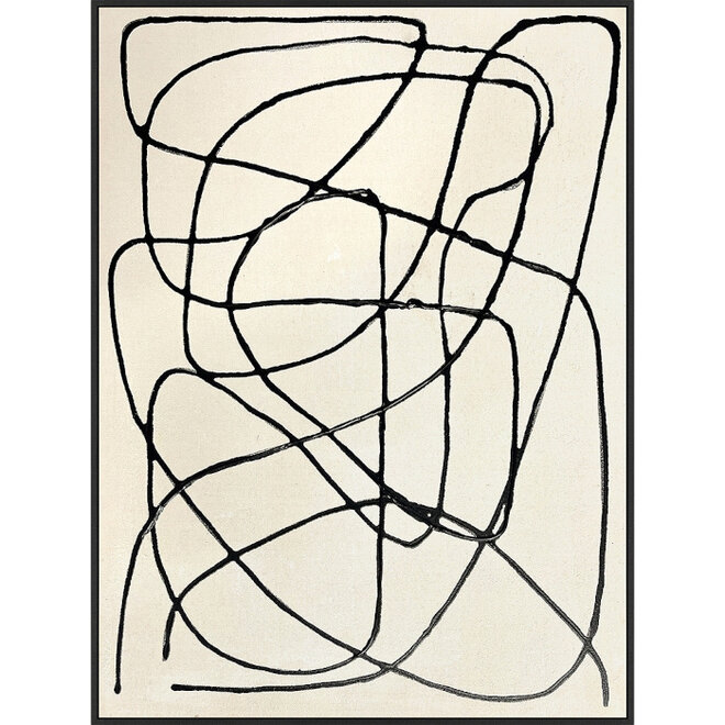 Canvas schilderij Fine Line "B" 60x80