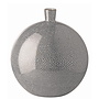 Porseleinen bolvaas Athina, grijs/crème H34cm