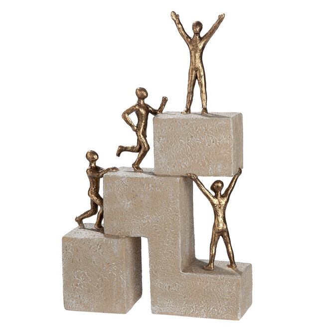 Sculptuur 'Succes', polyresin H25cm