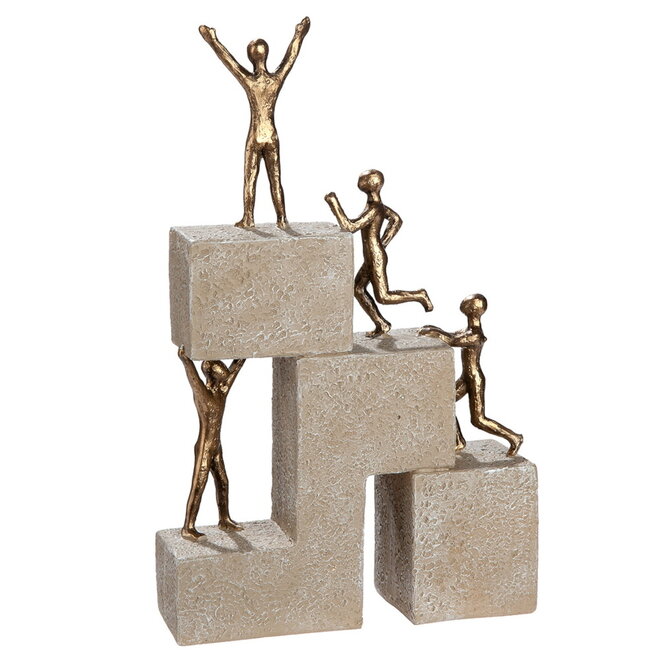 Sculptuur 'Succes', polyresin H25cm