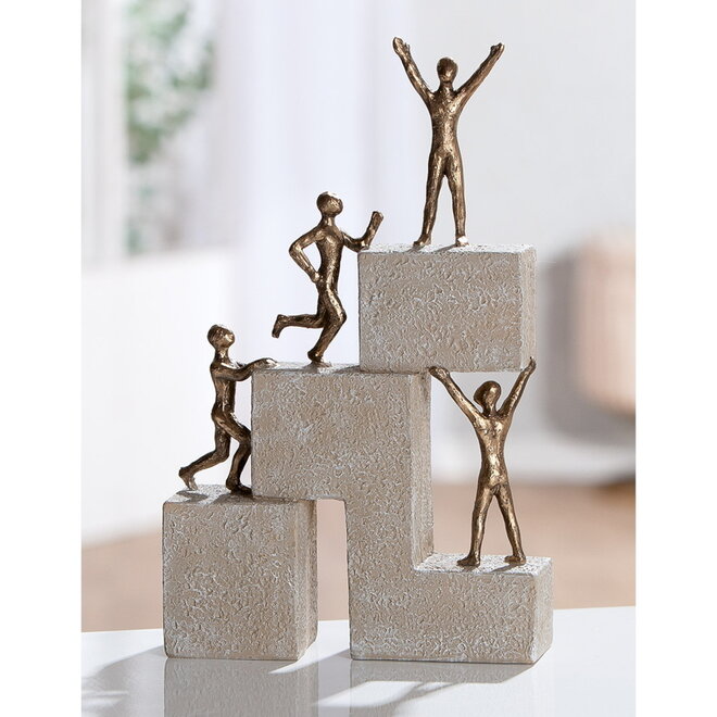 Sculptuur 'Succes', polyresin H25cm