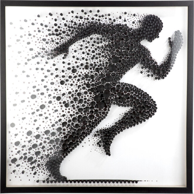 Wanddeco 3D Picture Sprint 80x80cm