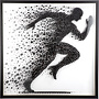 Wanddeco 3D Picture Sprint 80x80cm