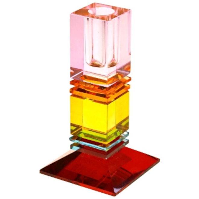 Glazen Kandelaar Fancy Crystal Small H15cm