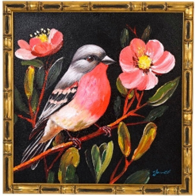 Canvas schilderij Birdy 'A' 40x40cm