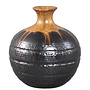 Keramieken bolvaas Darlan S, bruin H17cm