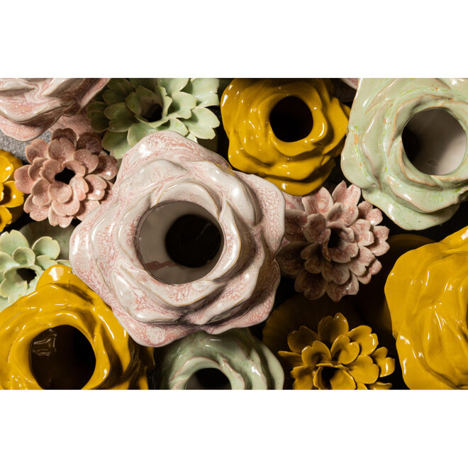 Keramieken Vaas Minerva Geel H30cm