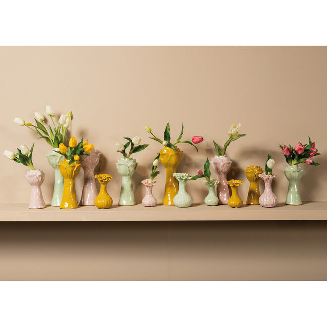 Keramieken Vaas Minerva Geel H30cm