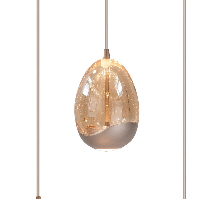 Hanglamp Champagne Egg 8-lichts L100cm