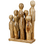 Sculptuur 'A Big Family', hout, H28cm
