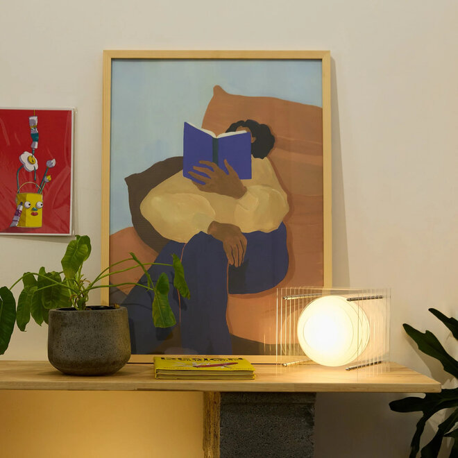 Tafel- vloerlamp LOP Clear 18cm