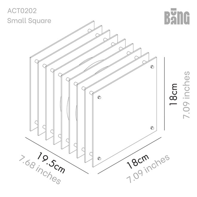 Tafel- vloerlamp LOP Clear 18cm