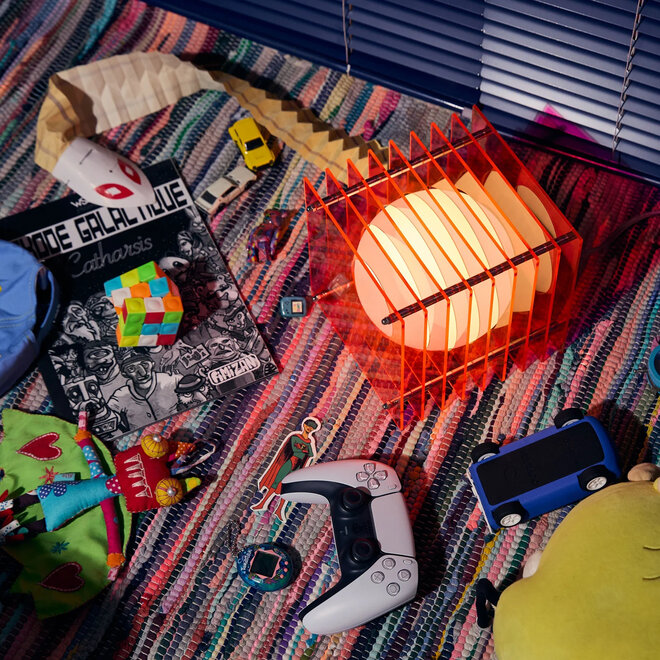 Tafel- vloerlamp LOP Pink 18cm