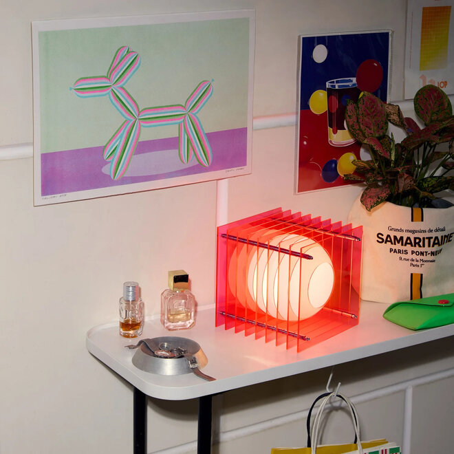 Tafel- vloerlamp LOP Pink 18cm