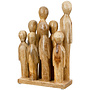 Sculptuur 'Big Family', hout H28cm