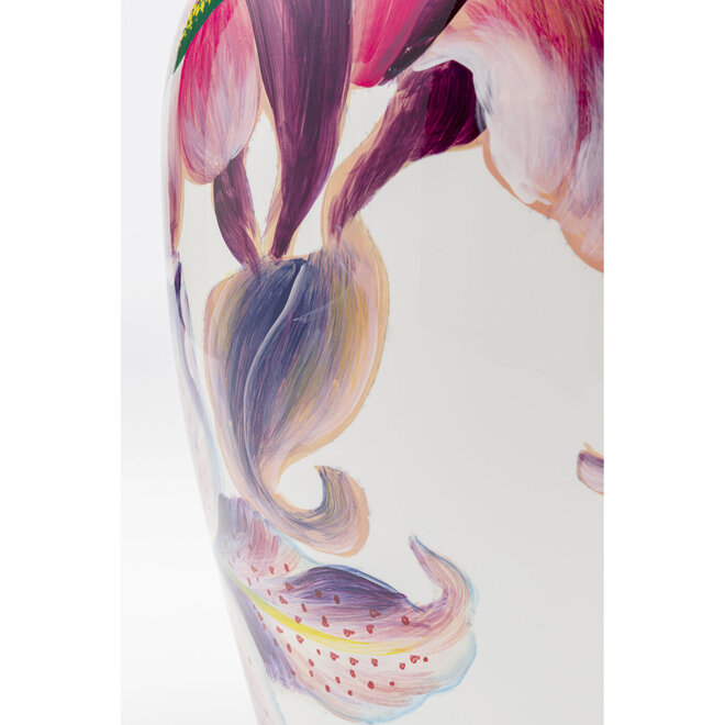 Porseleinen Vaas Roze Lelies H37cm