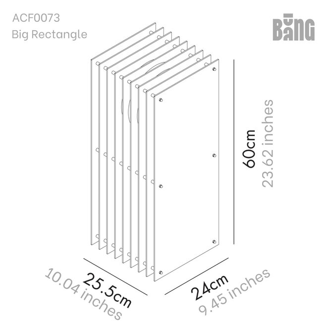 Tafel- vloerlamp LOP Oranje 60cm