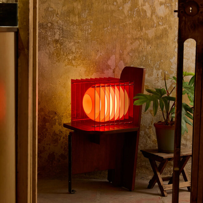 Tafel- vloerlamp LOP Red 24cm